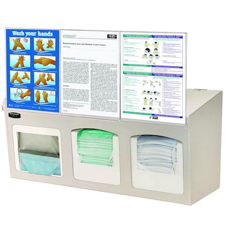 Bowman Dispensers Face Mask Dispenser - Surgical with Dividers and Signs FM004-0212